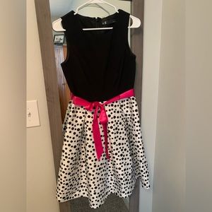 Leslie Fay vintage style 50’s polka dot dress